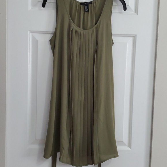 NWOT Women's Cute Forever 21 Chiffon Pleated Dress Small - Picture 5 of 5